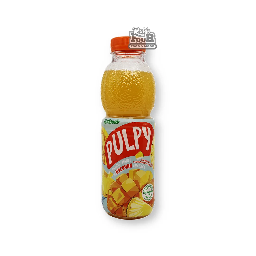 Drink with juice and pineapple pieces "Pulpy" 450ml